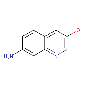 Nc1ccc2c(c1)ncc(c2)O