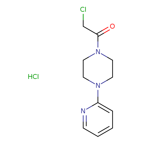 ClCC(=O)N1CCN(CC1)c1ccccn1.Cl
