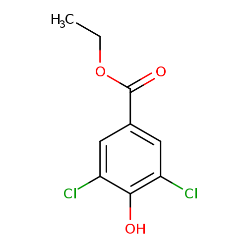 CCOC(=O)c1cc(Cl)c(c(c1)Cl)O