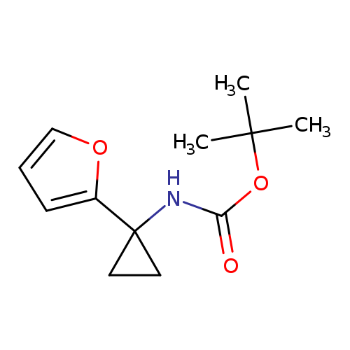 O=C(NC1(CC1)c1ccco1)OC(C)(C)C
