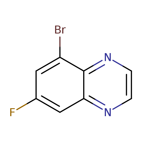 Fc1cc(Br)c2c(c1)nccn2