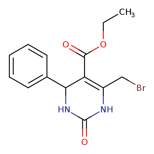 BrCC1=C(C(=O)OCC)C(NC(=O)N1)c1ccccc1