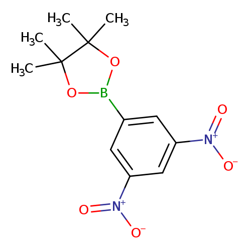 CC1(C)OB(OC1(C)C)c1cc(cc(c1)[N+](=O)[O-])[N+](=O)[O-]