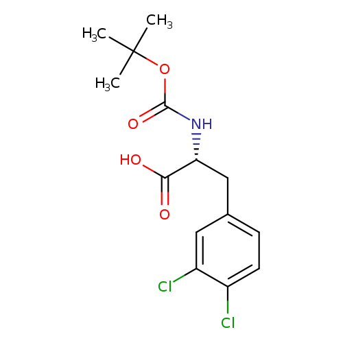 O=C(OC(C)(C)C)N[C@@H](C(=O)O)Cc1ccc(c(c1)Cl)Cl