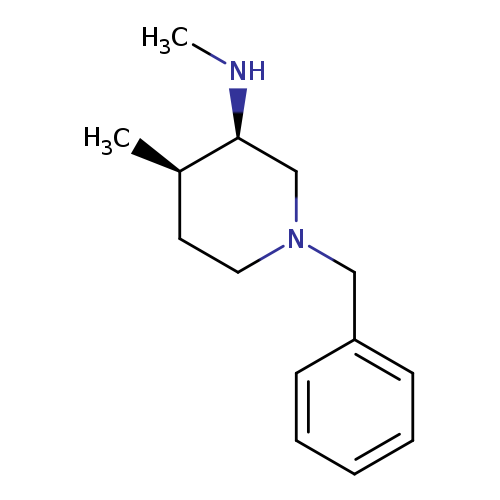 CN[C@H]1CN(CC[C@H]1C)Cc1ccccc1