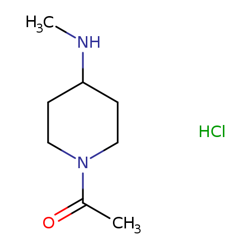 CNC1CCN(CC1)C(=O)C.Cl
