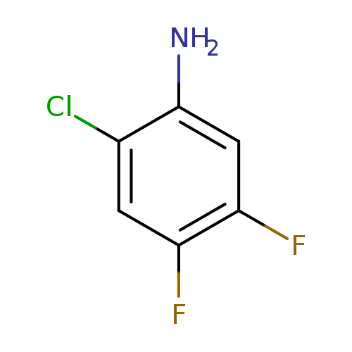 Clc1cc(F)c(cc1N)F