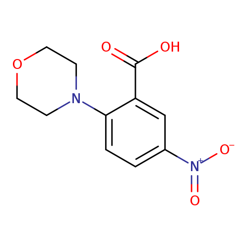 OC(=O)c1cc(ccc1N1CCOCC1)[N+](=O)[O-]