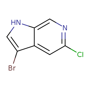 Clc1ncc2c(c1)c(Br)c[nH]2
