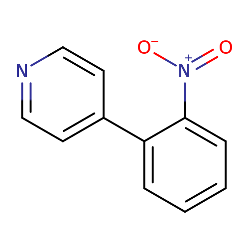 [O-][N+](=O)c1ccccc1c1ccncc1