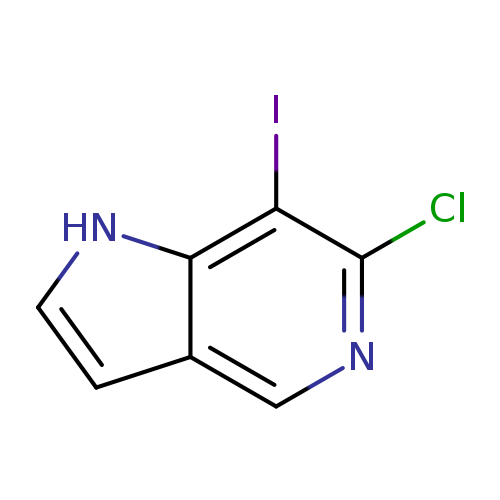 Clc1ncc2c(c1I)[nH]cc2