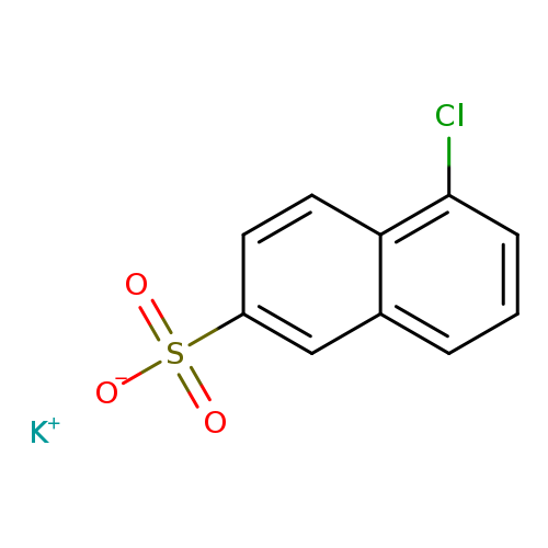 Clc1cccc2c1ccc(c2)S(=O)(=O)[O-].[K+]