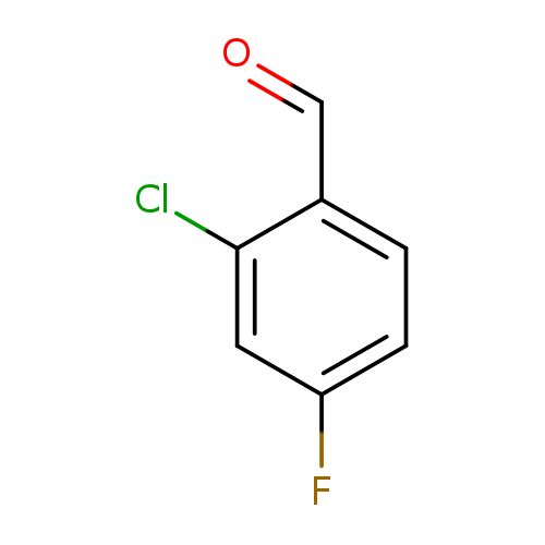 O=Cc1ccc(cc1Cl)F