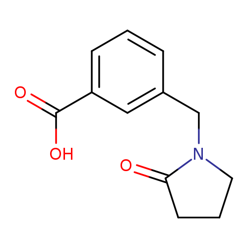 O=C1CCCN1Cc1cccc(c1)C(=O)O