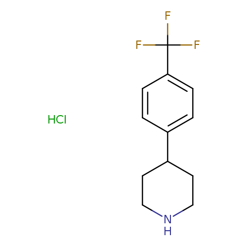 FC(c1ccc(cc1)C1CCNCC1)(F)F.Cl