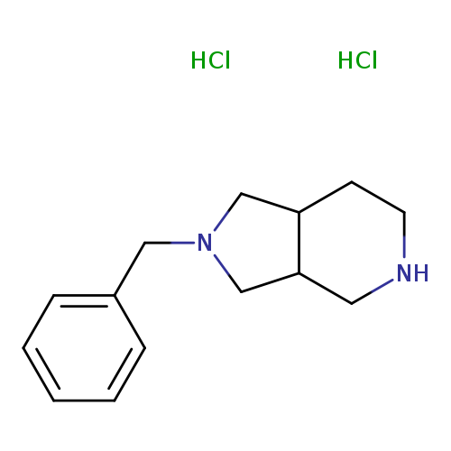 c1ccc(cc1)CN1CC2C(C1)CCNC2.Cl.Cl