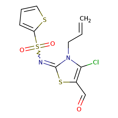 C=CCn1c(=NS(=O)(=O)c2cccs2)sc(c1Cl)C=O