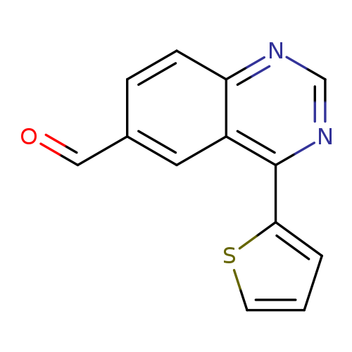 O=Cc1ccc2c(c1)c(ncn2)c1cccs1
