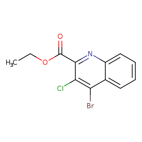 CCOC(=O)c1nc2ccccc2c(c1Cl)Br