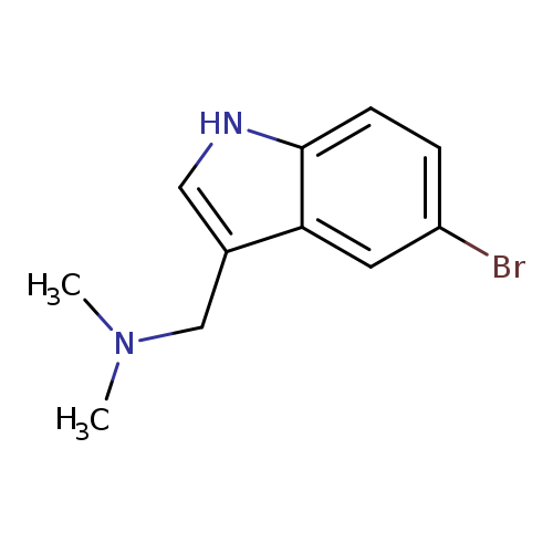 CN(Cc1c[nH]c2c1cc(Br)cc2)C