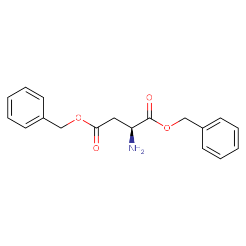 O=C(C[C@@H](C(=O)OCc1ccccc1)N)OCc1ccccc1	C18H19NO4