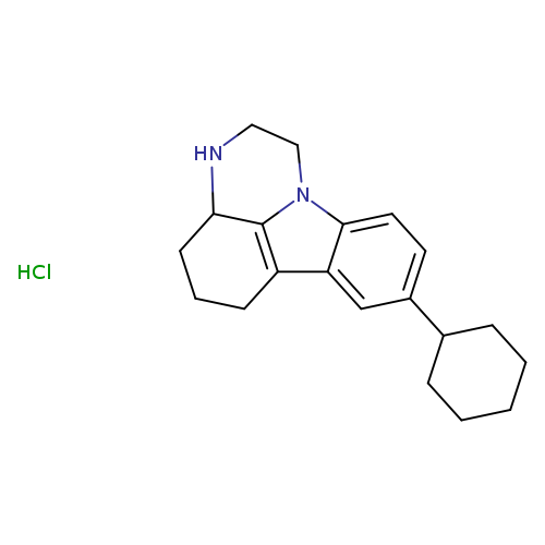 C1CCC(CC1)c1ccc2c(c1)c1CCCC3c1n2CCN3.Cl