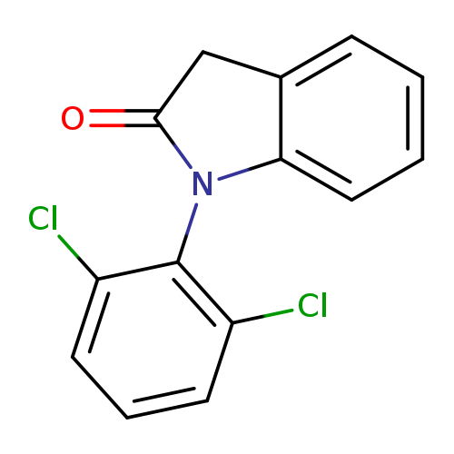 O=C1Cc2c(N1c1c(Cl)cccc1Cl)cccc2