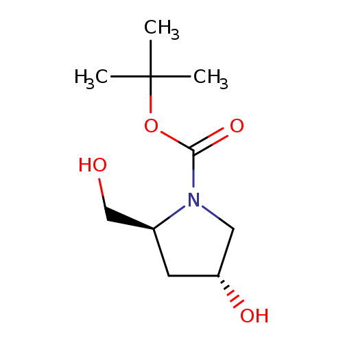 OC[C@@H]1C[C@H](CN1C(=O)OC(C)(C)C)O