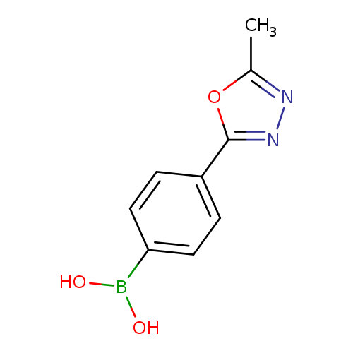 OB(c1ccc(cc1)c1nnc(o1)C)O