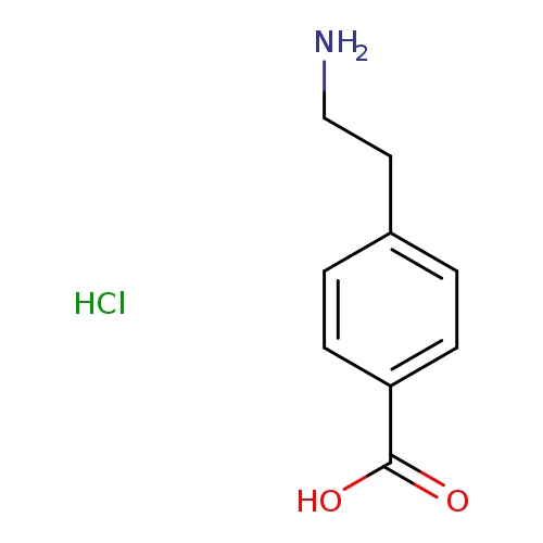 NCCc1ccc(cc1)C(=O)O.Cl