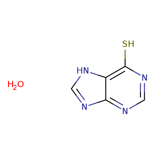 Sc1ncnc2c1[nH]cn2.O