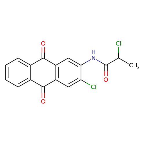 O=C(C(Cl)C)Nc1cc2C(=O)c3ccccc3C(=O)c2cc1Cl