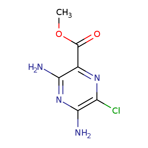 COC(=O)c1nc(Cl)c(nc1N)N