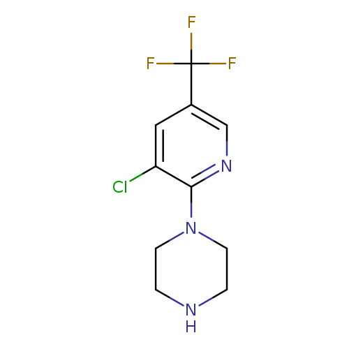 Clc1cc(cnc1N1CCNCC1)C(F)(F)F