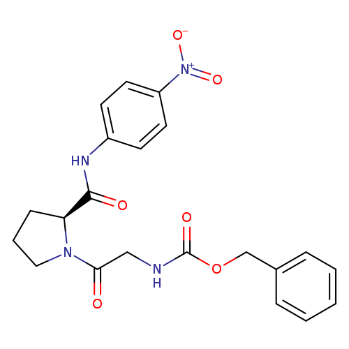 O=C(OCc1ccccc1)NCC(=O)N1CCC[C@H]1C(=O)Nc1ccc(cc1)[N+](=O)[O-]