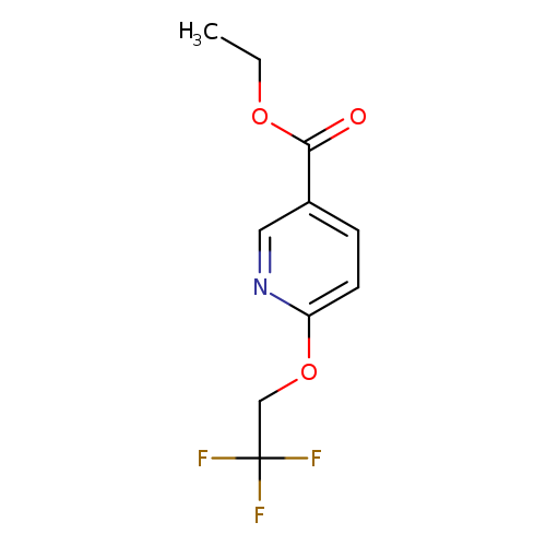 CCOC(=O)c1ccc(nc1)OCC(F)(F)F