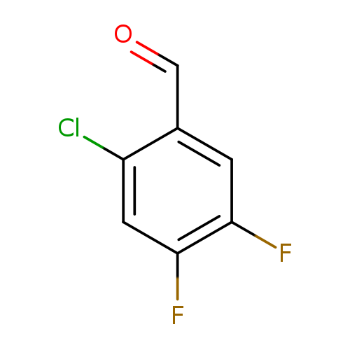 O=Cc1cc(F)c(cc1Cl)F