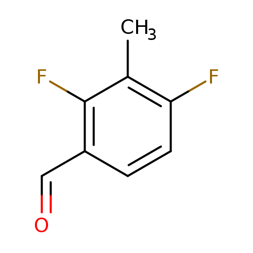 O=Cc1ccc(c(c1F)C)F