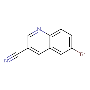 N#Cc1cnc2c(c1)cc(cc2)Br