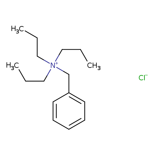 CCC[N+](Cc1ccccc1)(CCC)CCC.[Cl-]
