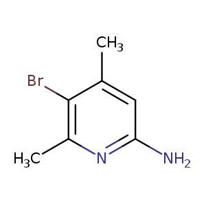Nc1cc(C)c(c(n1)C)Br