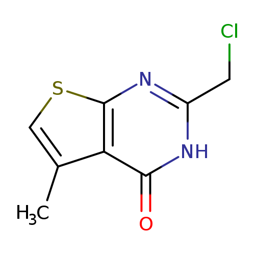 ClCc1nc2scc(c2c(=O)[nH]1)C