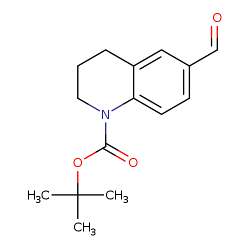 O=Cc1ccc2c(c1)CCCN2C(=O)OC(C)(C)C