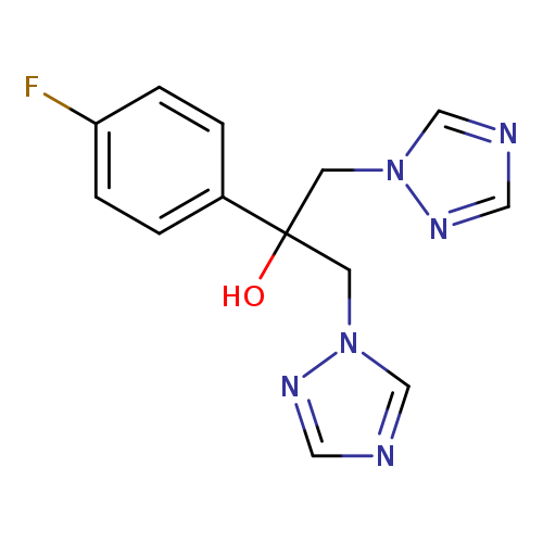 OC(c1ccc(cc1)F)(Cn1ncnc1)Cn1ncnc1