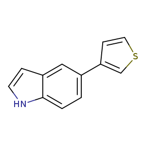 c1scc(c1)c1ccc2c(c1)cc[nH]2