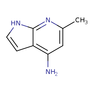 Cc1cc(N)c2c(n1)[nH]cc2