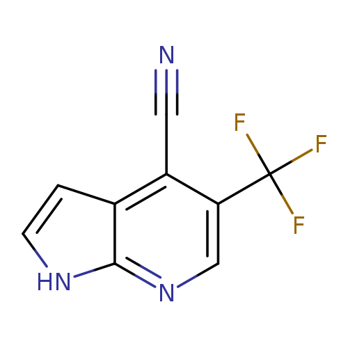 N#Cc1c(cnc2c1cc[nH]2)C(F)(F)F