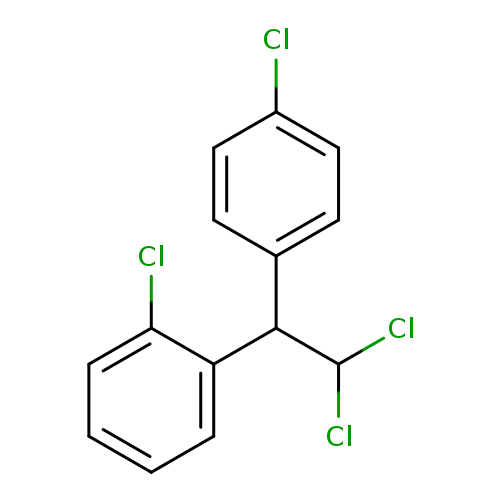 ClC(C(c1ccccc1Cl)c1ccc(cc1)Cl)Cl