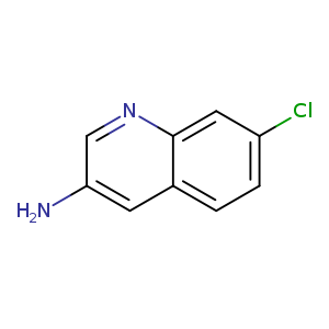 Clc1ccc2c(c1)ncc(c2)N