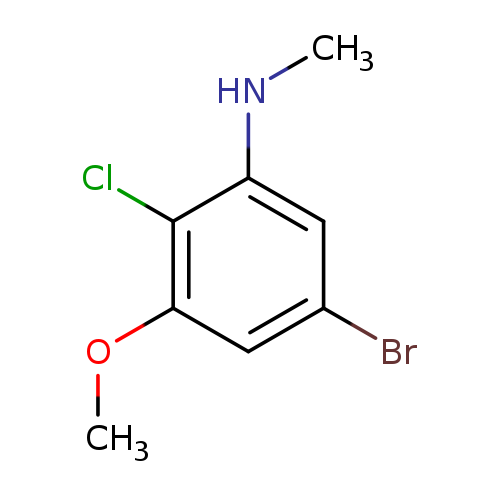 CNc1cc(Br)cc(c1Cl)OC